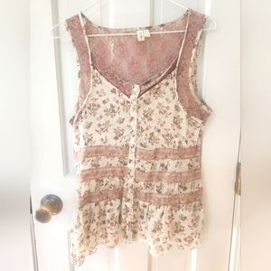 Girl Krazy Tank Top Juniors Size L